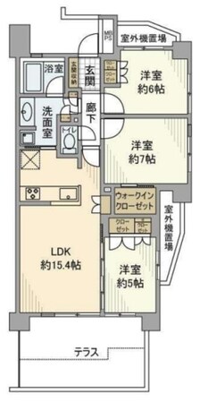 ライオンズ練馬平和台マスタープレイスの物件間取画像